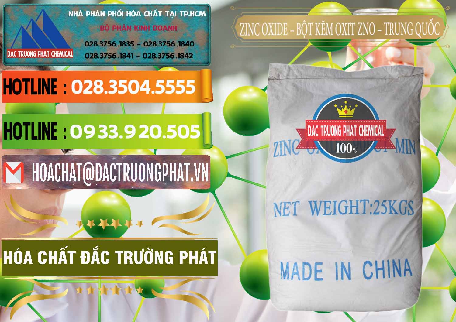 Công ty nhập khẩu ( bán ) Zinc Oxide - Bột Kẽm Oxit ZNO Trung Quốc China - 0182 - Cty bán - phân phối hóa chất tại TP.HCM - cungcaphoachat.com.vn