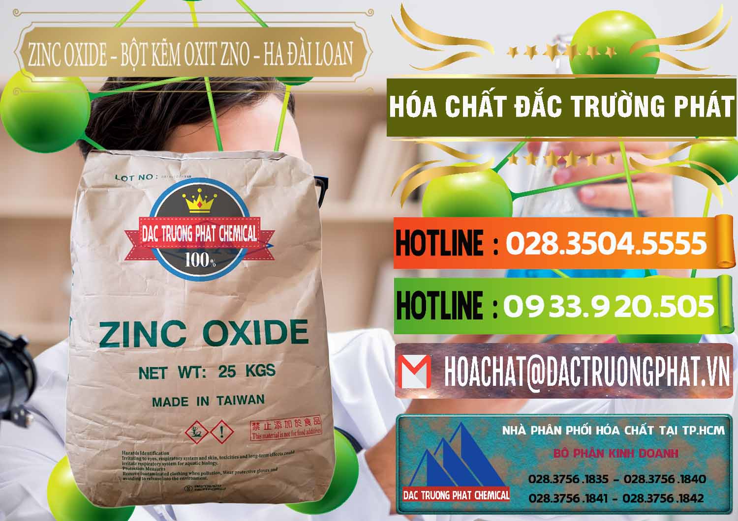 Cung ứng _ bán Zinc Oxide - Bột Kẽm Oxit ZNO HA Đài Loan Taiwan - 0180 - Cty cung cấp và phân phối hóa chất tại TP.HCM - cungcaphoachat.com.vn