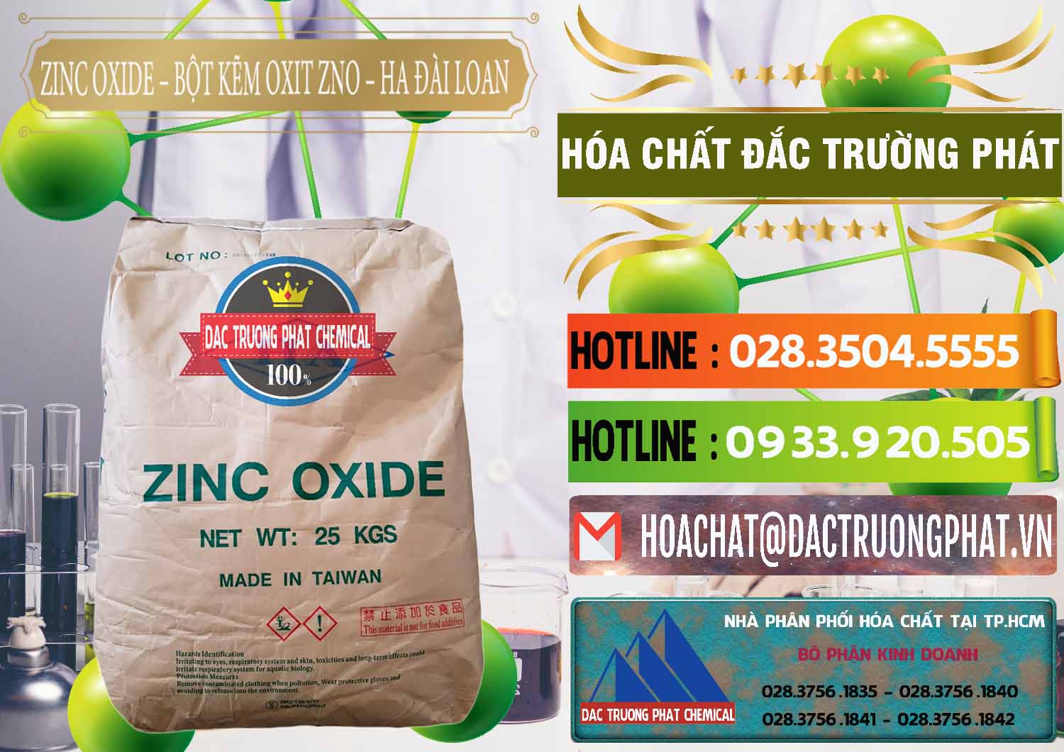 Cty chuyên nhập khẩu và bán Zinc Oxide - Bột Kẽm Oxit ZNO HA Đài Loan Taiwan - 0180 - Đơn vị kinh doanh - cung cấp hóa chất tại TP.HCM - cungcaphoachat.com.vn