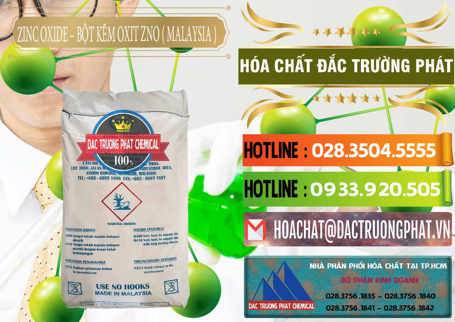 Công ty chuyên bán - phân phối Zinc Oxide - Bột Kẽm Oxit ZNO Malaysia - 0179 - Công ty chuyên cung cấp - nhập khẩu hóa chất tại TP.HCM - cungcaphoachat.com.vn