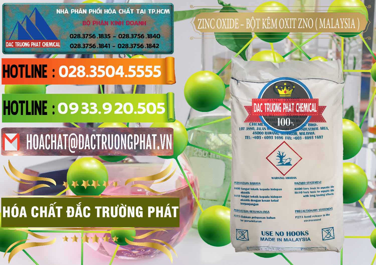 Nơi chuyên phân phối & bán Zinc Oxide - Bột Kẽm Oxit ZNO Malaysia - 0179 - Nhà cung cấp _ phân phối hóa chất tại TP.HCM - cungcaphoachat.com.vn