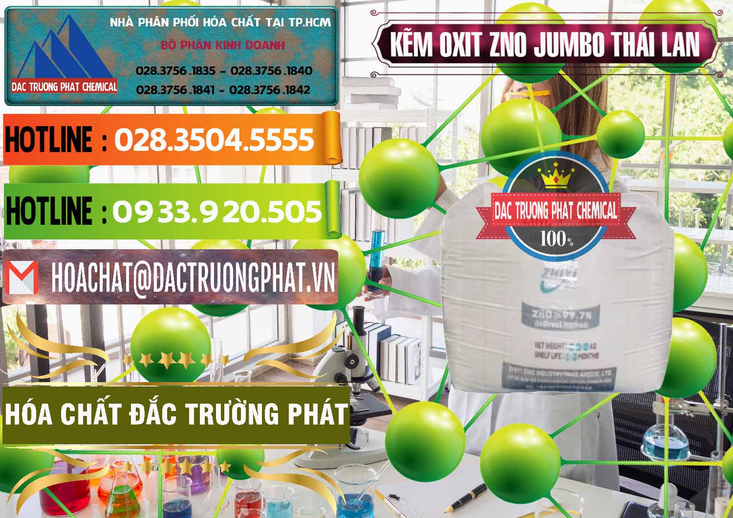 Đơn vị chuyên bán ( cung ứng ) Zinc Oxide - Bột Kẽm Oxit ZNO Jumbo Bành Thái Lan Thailand - 0370 - Chuyên bán & cung cấp hóa chất tại TP.HCM - cungcaphoachat.com.vn