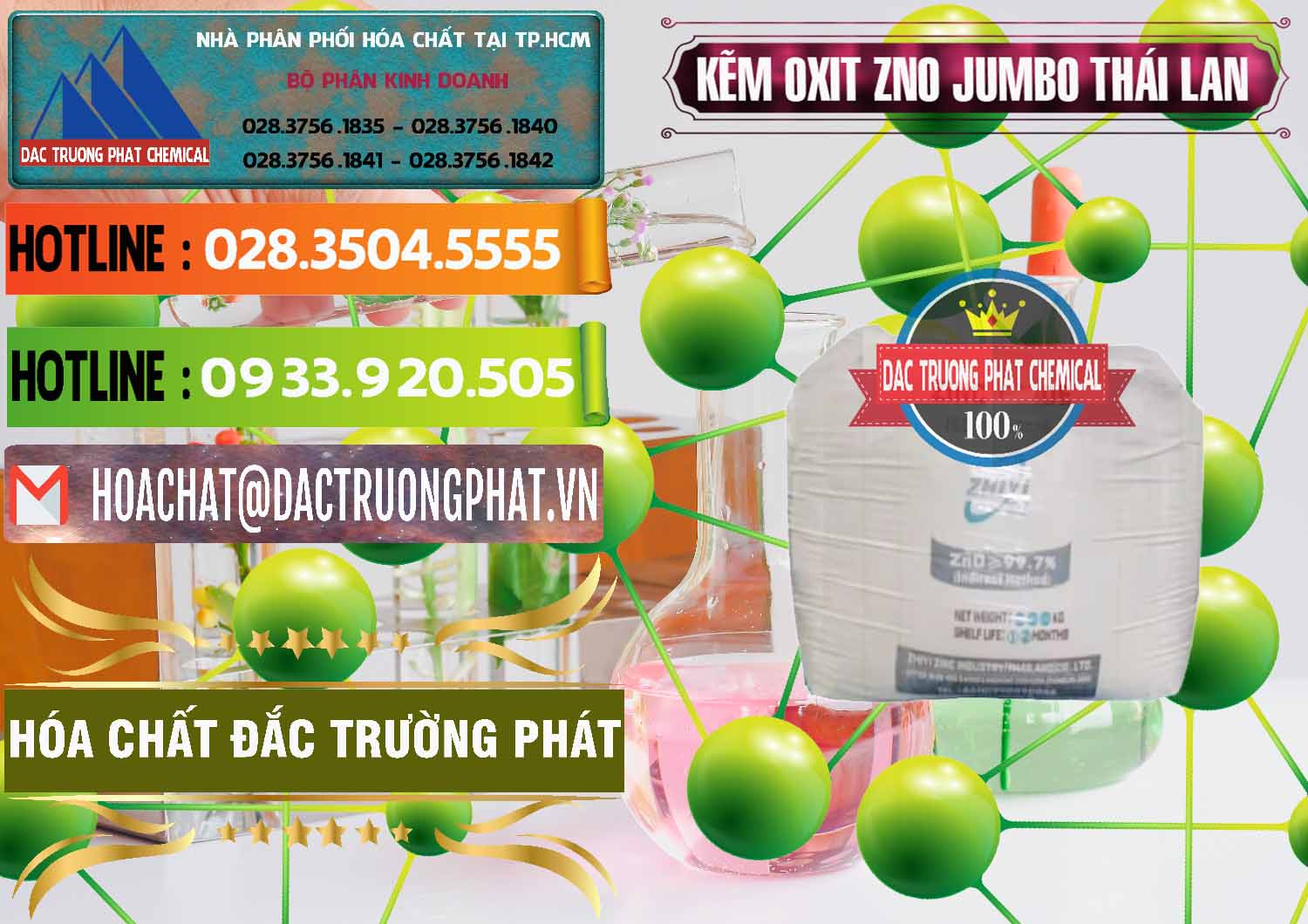 Cty chuyên phân phối & bán Zinc Oxide - Bột Kẽm Oxit ZNO Jumbo Bành Thái Lan Thailand - 0370 - Nơi phân phối & cung cấp hóa chất tại TP.HCM - cungcaphoachat.com.vn