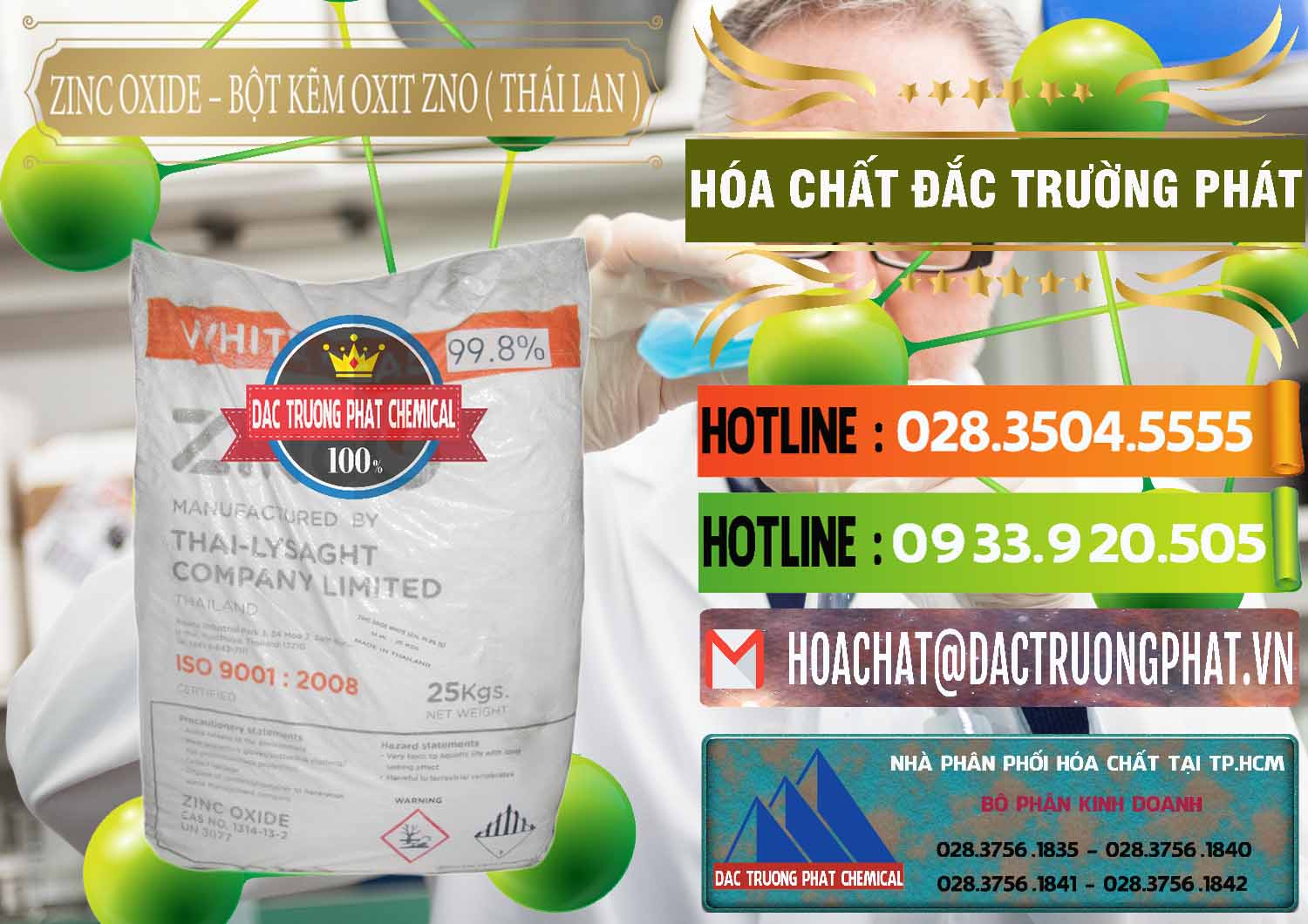 Công ty bán và cung ứng Zinc Oxide - Bột Kẽm Oxit ZNO Thái Lan Thailand - 0181 - Cty chuyên kinh doanh - phân phối hóa chất tại TP.HCM - cungcaphoachat.com.vn
