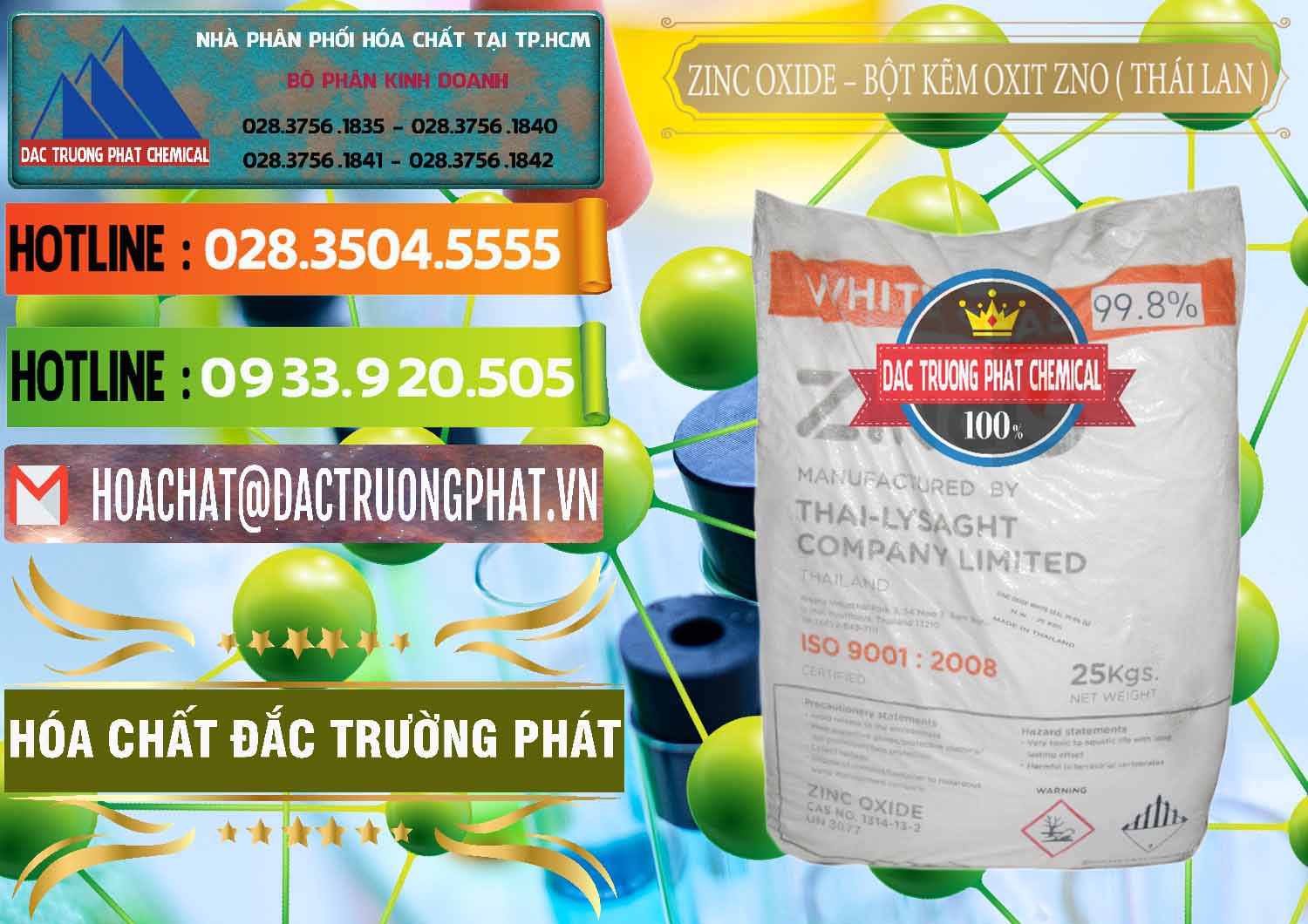 Công ty chuyên nhập khẩu & bán Zinc Oxide - Bột Kẽm Oxit ZNO Thái Lan Thailand - 0181 - Nhà cung cấp _ bán hóa chất tại TP.HCM - cungcaphoachat.com.vn