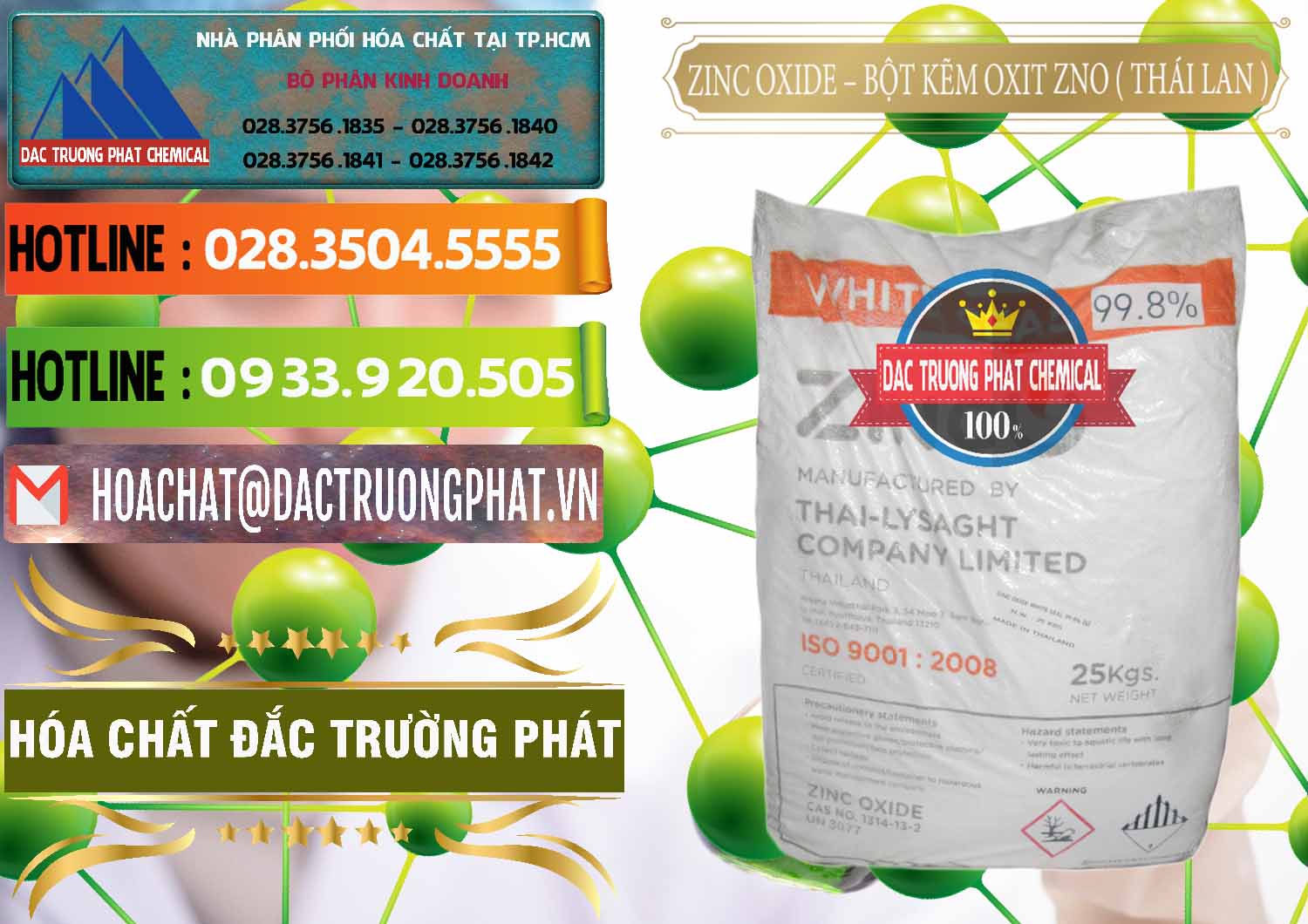 Đơn vị nhập khẩu và bán Zinc Oxide - Bột Kẽm Oxit ZNO Thái Lan Thailand - 0181 - Nhà phân phối ( cung ứng ) hóa chất tại TP.HCM - cungcaphoachat.com.vn